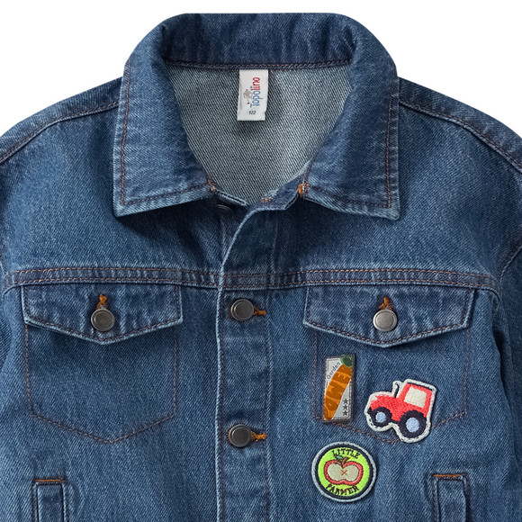 Jungen Jeansjacke mit Applikationen