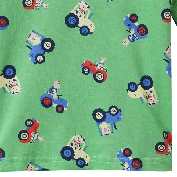 Jungen T-Shirt mit Traktor-Allover