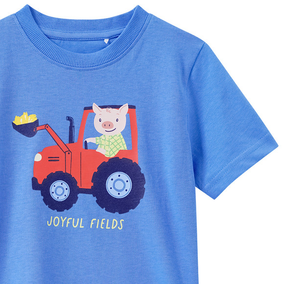 Jungen T-Shirt mit Traktor-Print