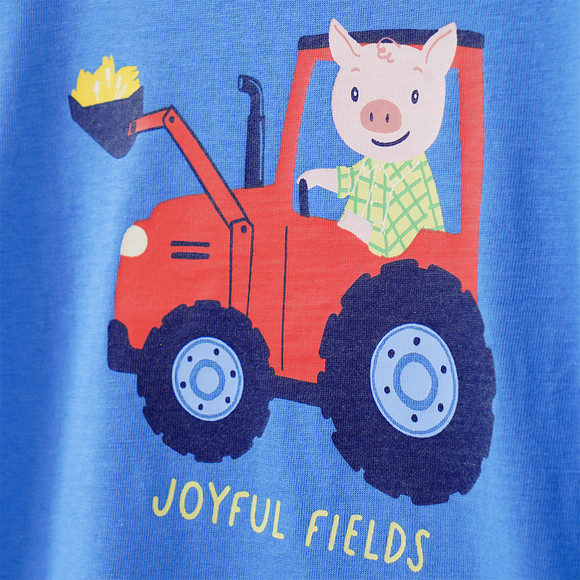 Jungen T-Shirt mit Traktor-Print
