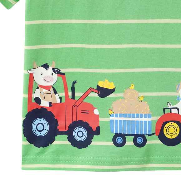Jungen T-Shirt mit Traktor-Print