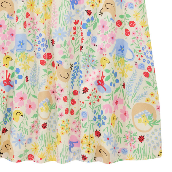 Mädchen Kleid mit Blumen-Allover