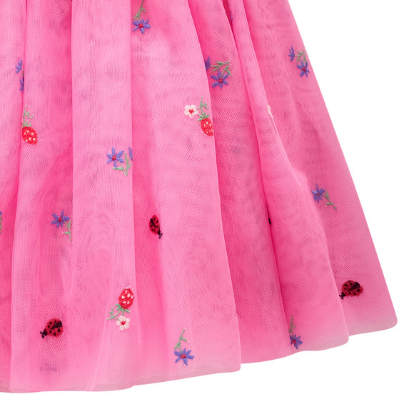 Mädchen Tüllrock mit Stickereien