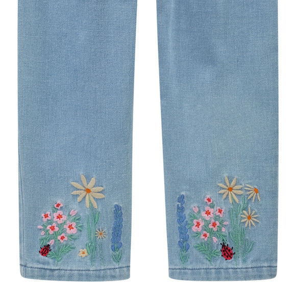 Mädchen Jeans mit Stickereien