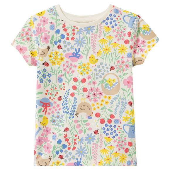 Mädchen T-Shirt mit Allover-Print