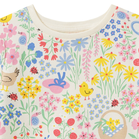 Mädchen T-Shirt mit Allover-Print