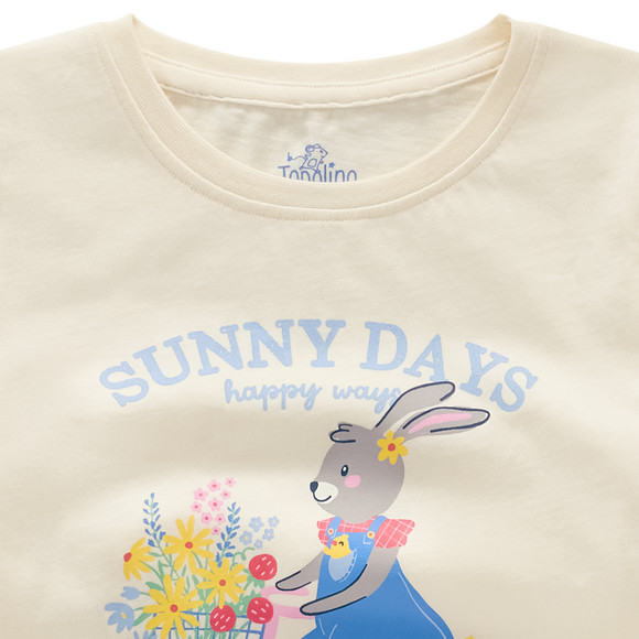 Meisjes T-shirt met boerderijprint