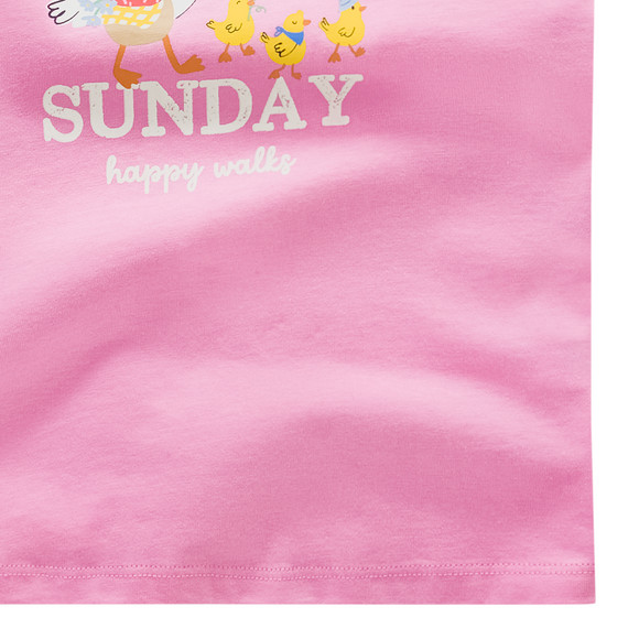 Mädchen T-Shirt mit Bauernhof-Print
