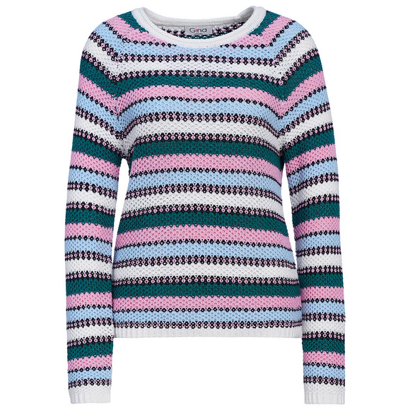 Damen Strickpullover mit Streifen