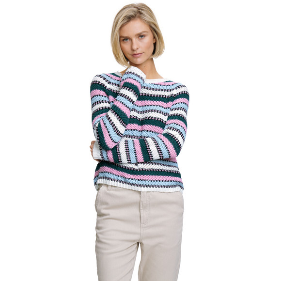 Damen Strickpullover mit Streifen