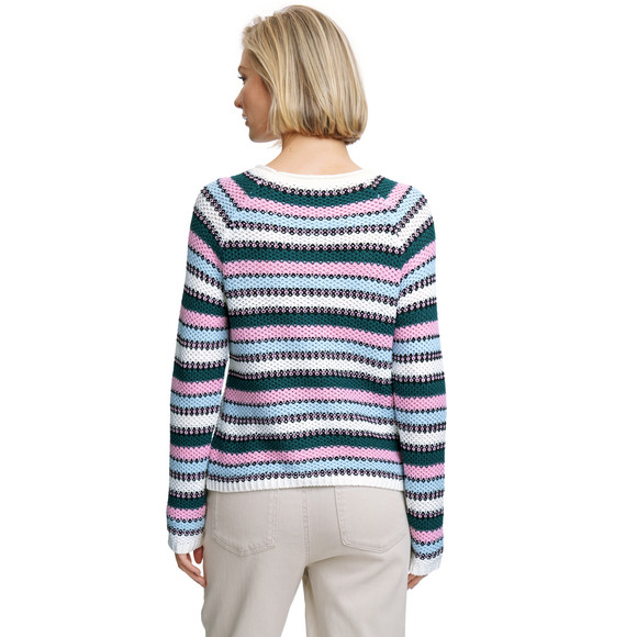 Damen Strickpullover mit Streifen