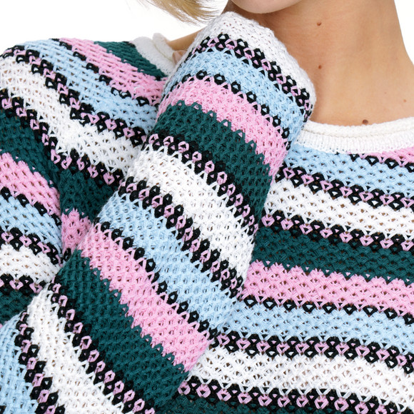 Damen Strickpullover mit Streifen