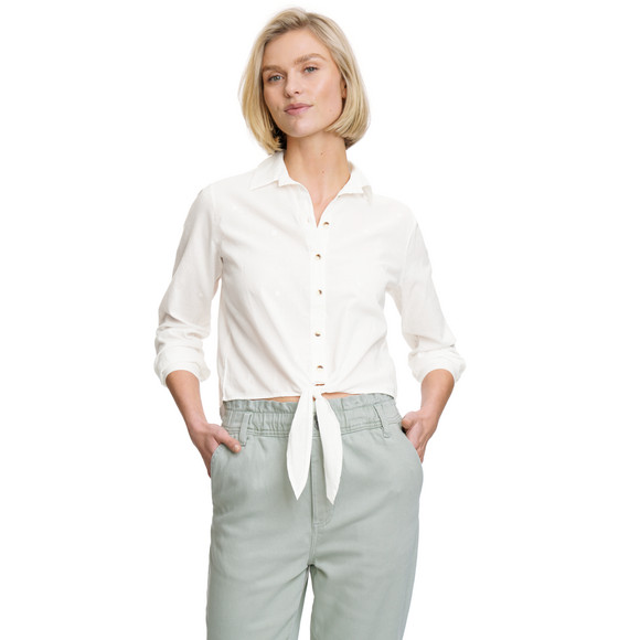 Damen Bluse mit Knotendetail