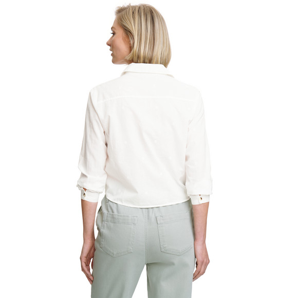 Damen Bluse mit Knotendetail