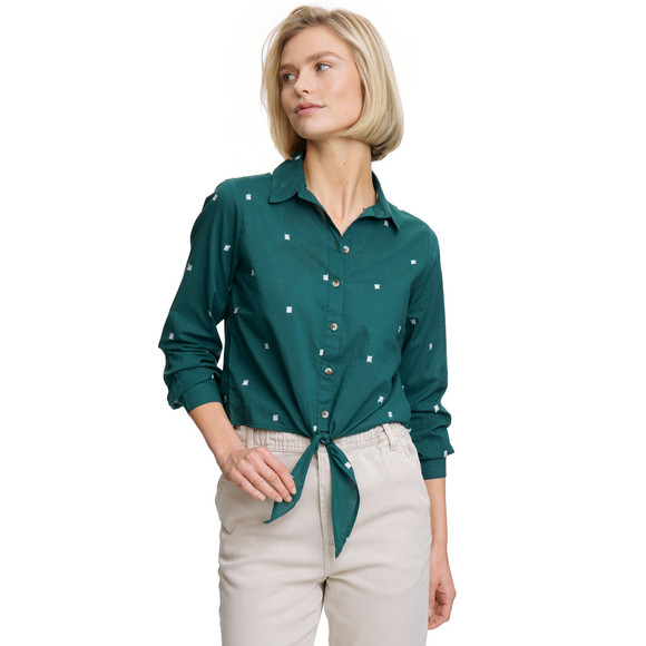 Damen Bluse mit Knotendetail