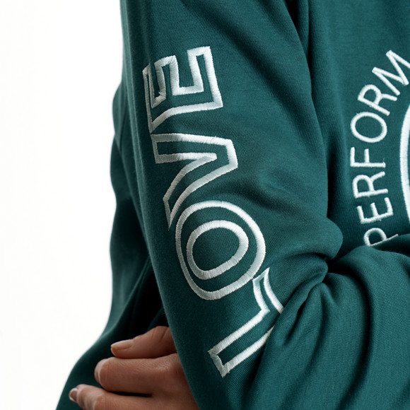 Damen Hoodie mit Stickerei