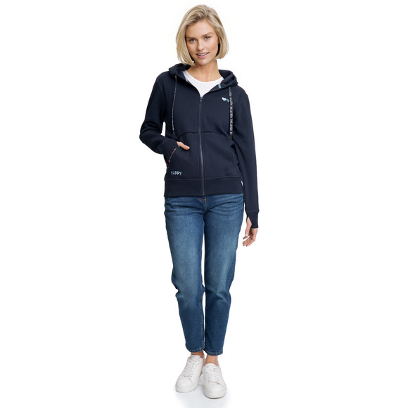 Damen Sweatjacke mit Stickerei