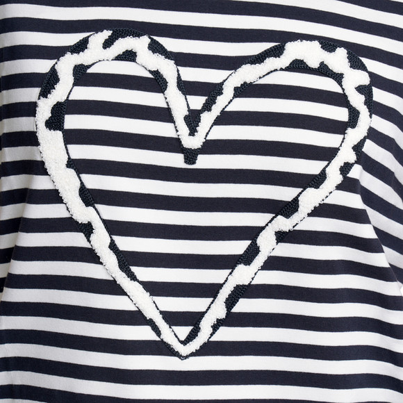 Damen T-Shirt mit Herz-Applikation