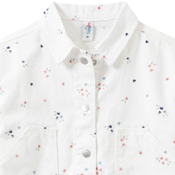 Mädchen Hemd mit Blumen-Print