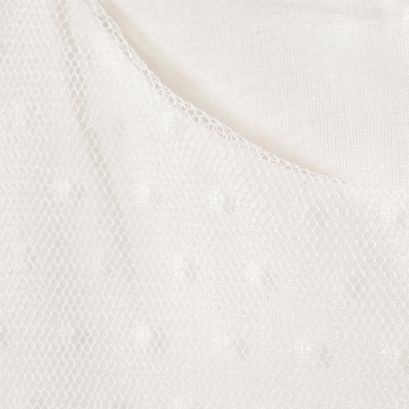 Mädchen Kleid mit Leinen