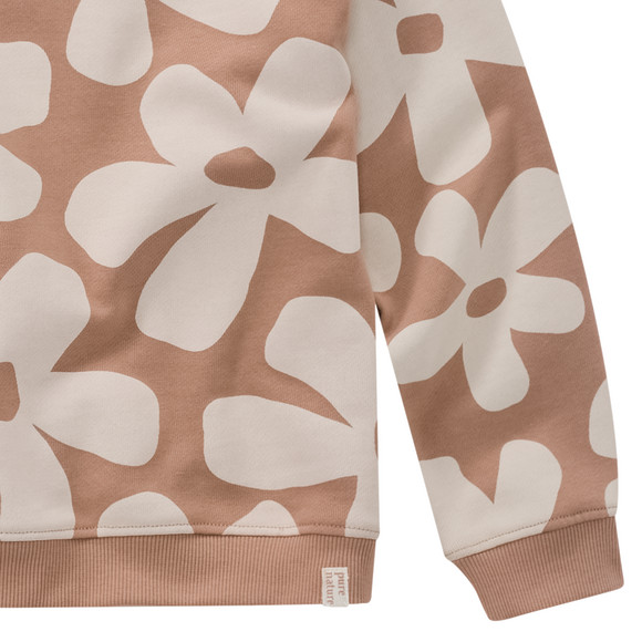 Mädchen Sweatshirt mit Blumen-Allover