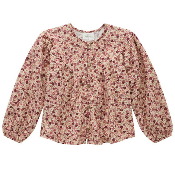 Mädchen Musselinbluse mit Blümchen