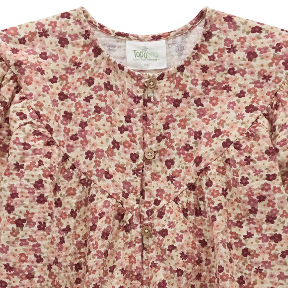 Mädchen Musselinbluse mit Blümchen