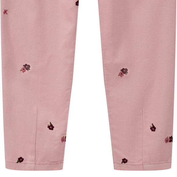 Mädchen Jeans mit Blumen-Stickerei
