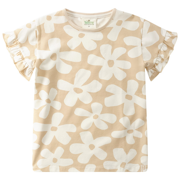 2 Mädchen T-Shirts mit Rüschenärmeln