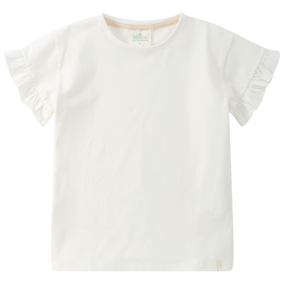2 Mädchen T-Shirts mit Rüschenärmeln