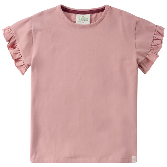 2 Mädchen T-Shirts mit Rüschenärmeln