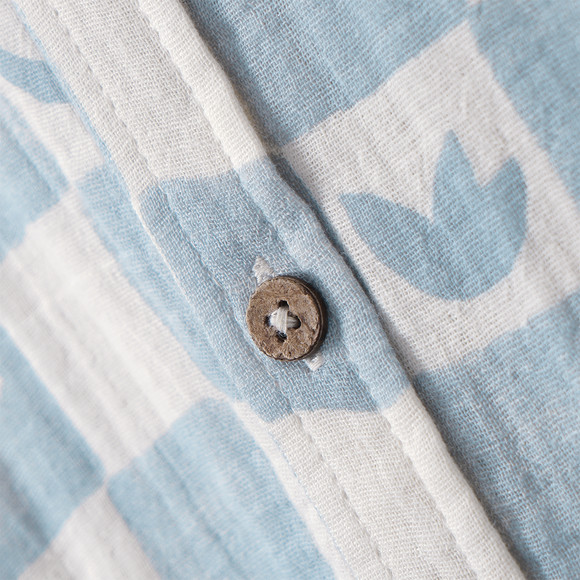 Jungen Musselinhemd mit Allover-Muster