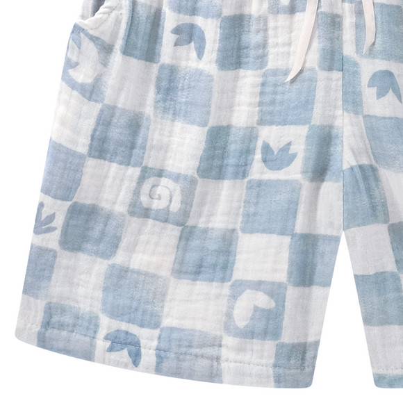 Jungen Musselinshorts mit Allover-Muster