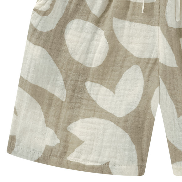 Jungen Musselinshorts mit Allover-Muster