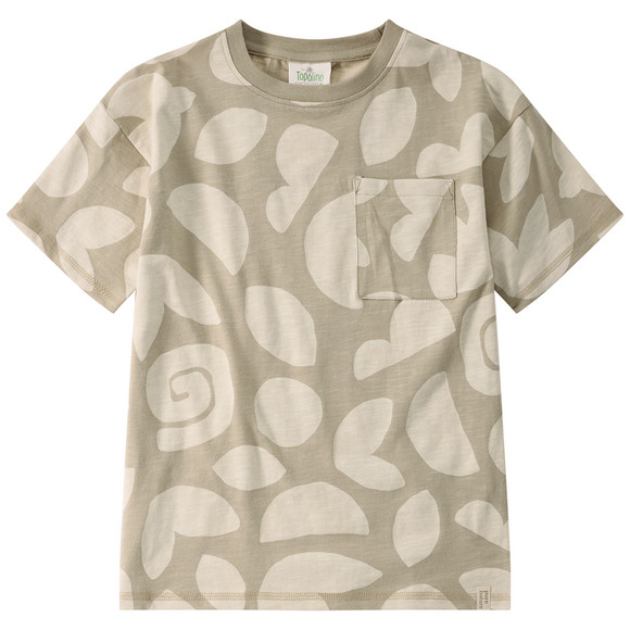 2 T-shirts voor jongens met een borstzakje