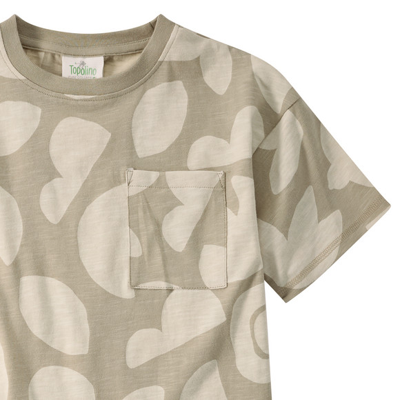2 T-shirts voor jongens met een borstzakje