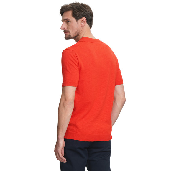Herren Strick-Poloshirt aus Baumwolle