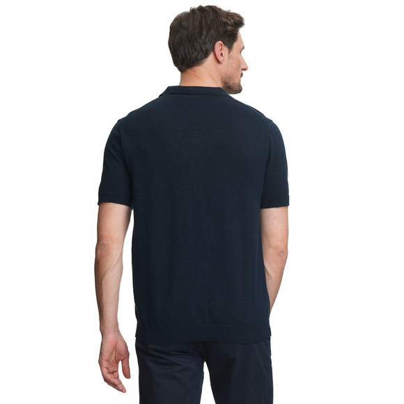 Herren Strick-Poloshirt aus Baumwolle