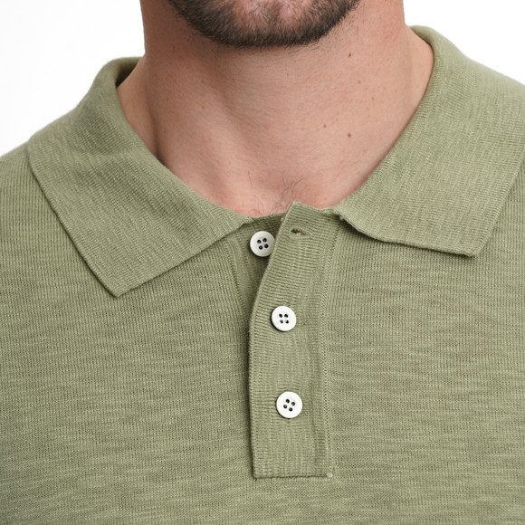 Herren Strick-Poloshirt aus Baumwolle