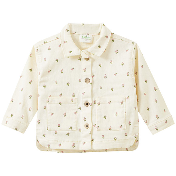 Baby Jeansjacke mit Blümchen