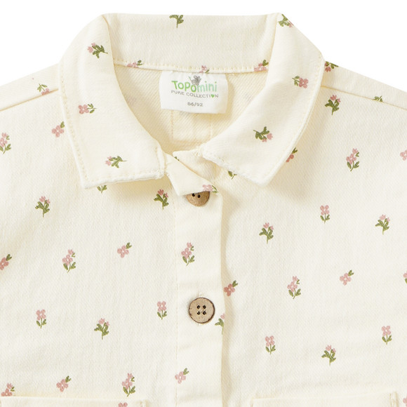 Baby Jeansjacke mit Blümchen