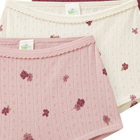 3 Mädchen Pantys aus Bio-Baumwolle