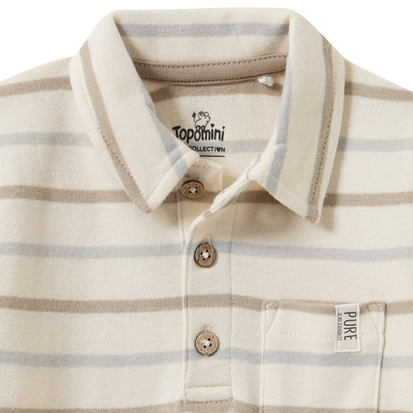 Baby Poloshirt mit Streifen