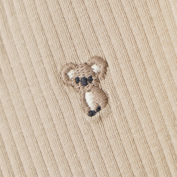 Newborn shirt met lange mouw, koalaborduursel