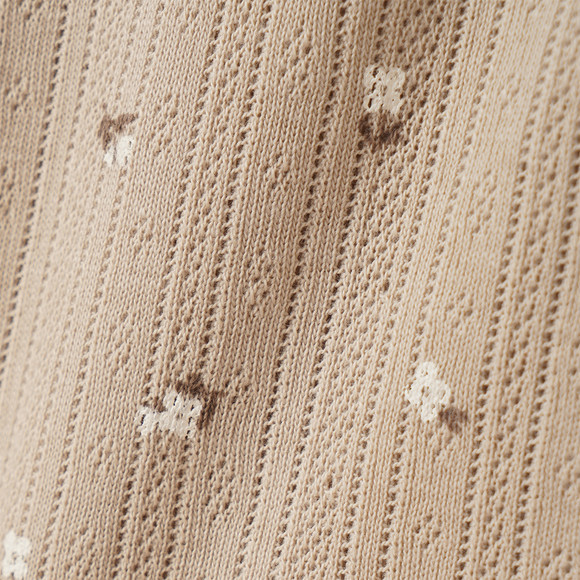 Newborn shirt met lange mouwen en bloemetjes