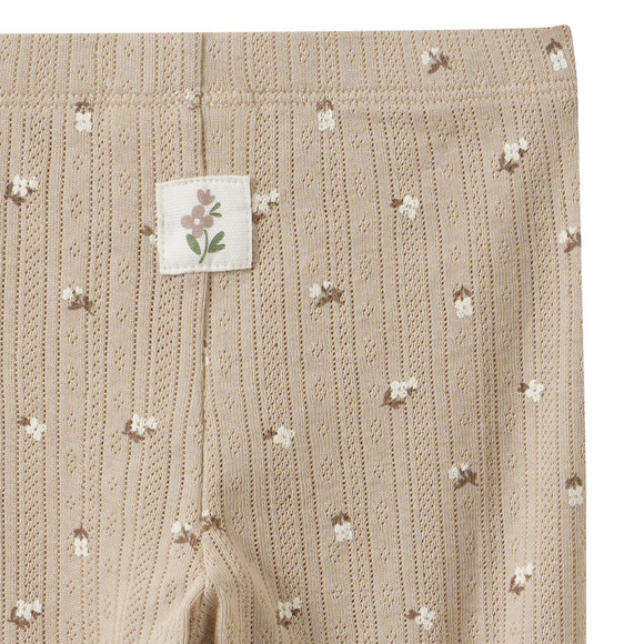 Legging voor newborns met bloemetjes