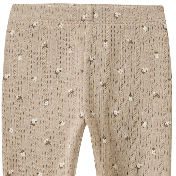 Legging voor newborns met bloemetjes