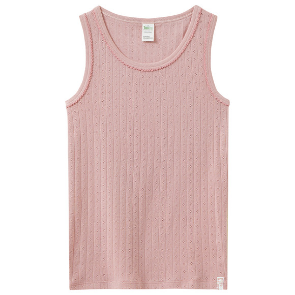 2 Mädchen Unterhemden aus Bio-Baumwolle