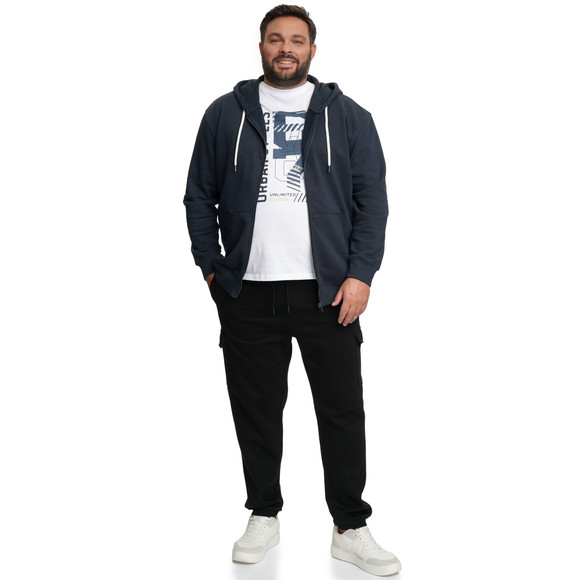 Herren Sweatjacke in Unifarben