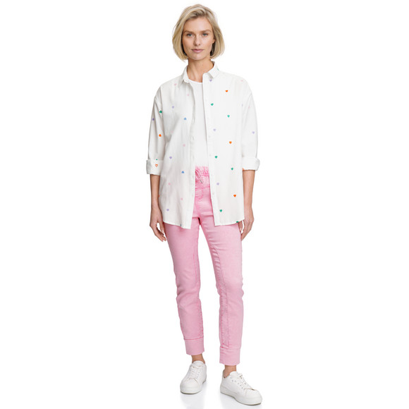 Damen Jeggings mit Used-Waschung